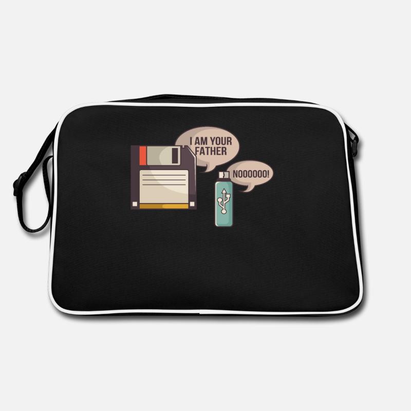 USB Floppy Disk I on Your Father | Computer Nerd Retro Bag
