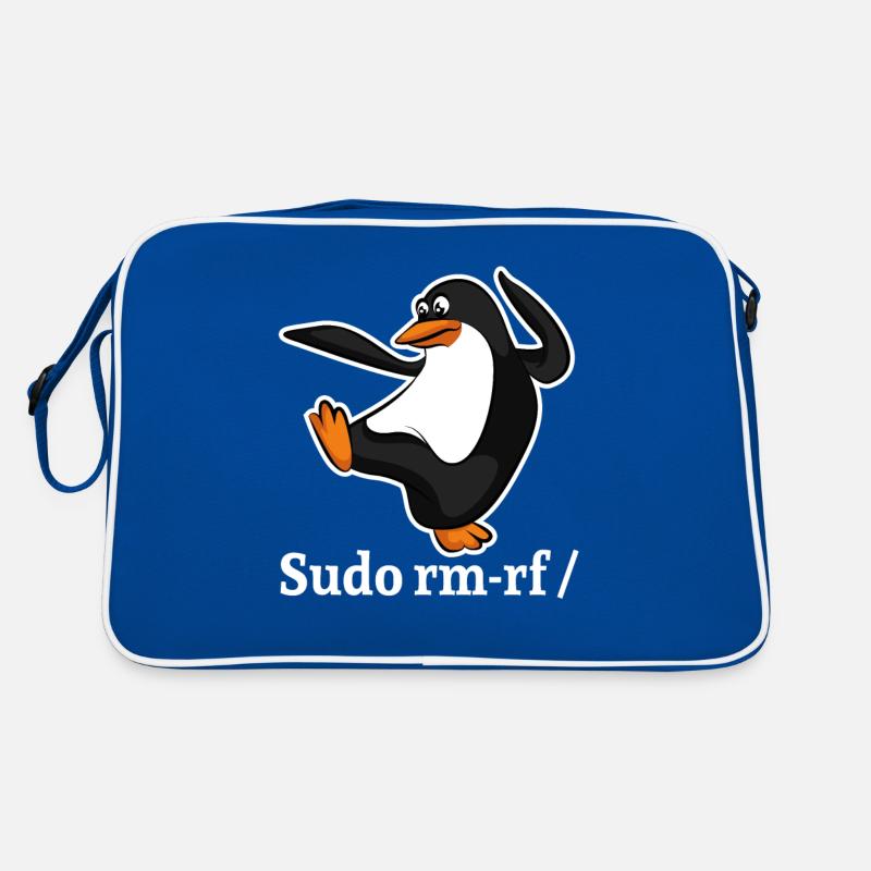 Tux Linux Pingouin Sudo Rm Rf | Computerfreak Hack Sac Retro