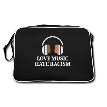 Pas de racisme - Sac Retro - noir/blanc - Dos