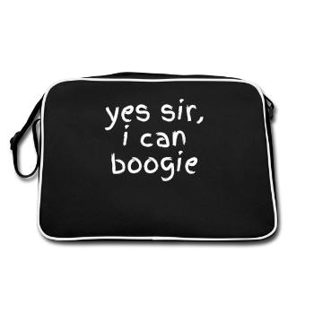 Yes Sir I Can Boogie - Retro Bag - black/white - Back