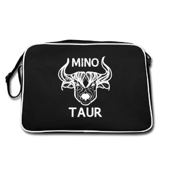Minotaure fort - Sac Retro - noir/blanc - Dos