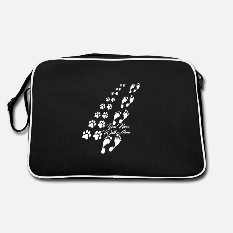 You never walk alone Hund Retro Tasche