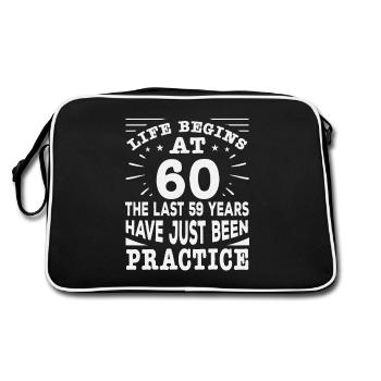 60 - Retro Bag - black/white - Back
