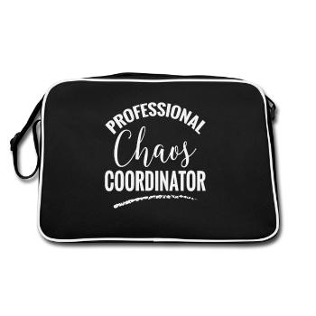 chaos - Retro Bag - black/white - Back