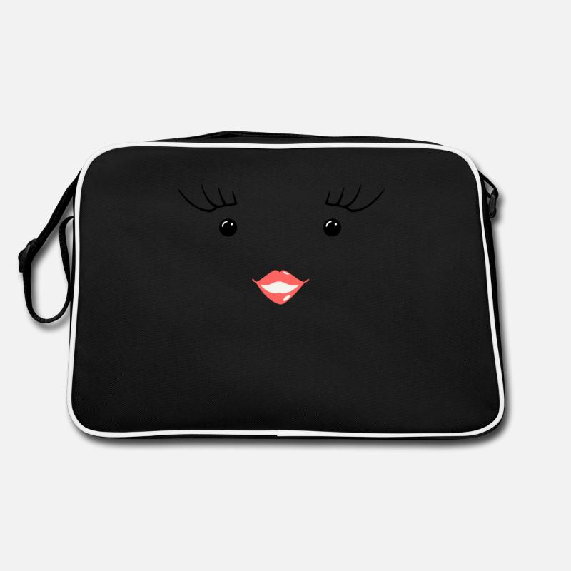 Karneval Milch und Schokolade Sie Partner-Kostüm - Retro Tasche - Schwarz/Weiß