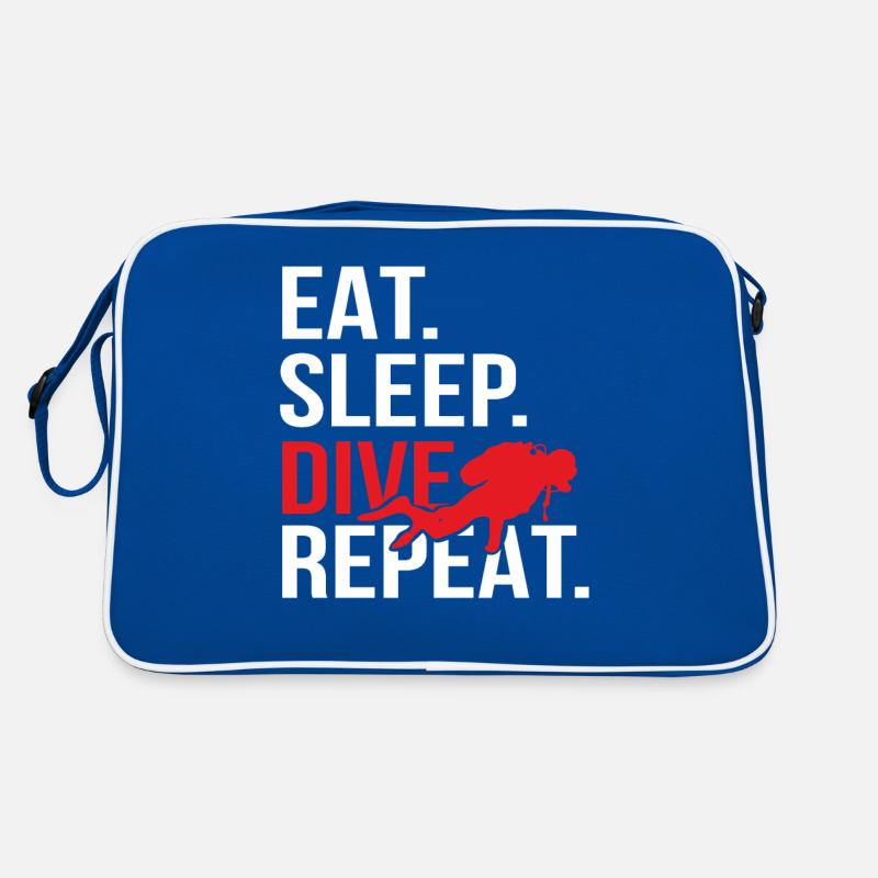 Eat Sleep Dive Repeat Dive Sac Retro