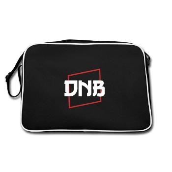 Idée cadeau pour le Drum and Bass DNB Rave Festival - Sac Retro - noir/blanc - Dos