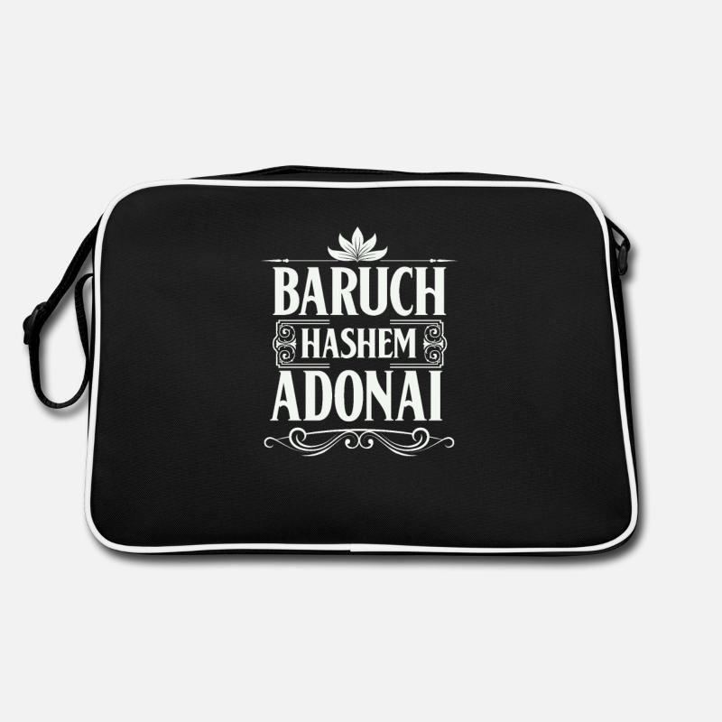 Baruch Hashem Adonai Retro Tasche