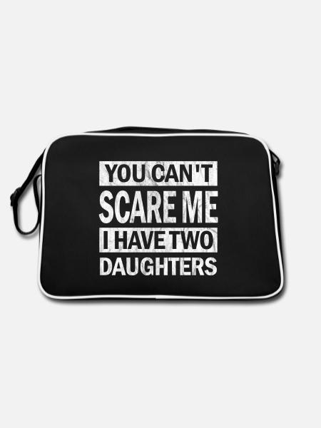 Vous ne pouvez pas me faire peur j'ai un t-shirt fille drôle - Sac Retro - noir/blanc - Dos