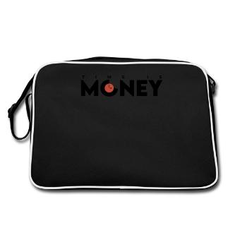 time is money - Retro Bag - black/white - Back
