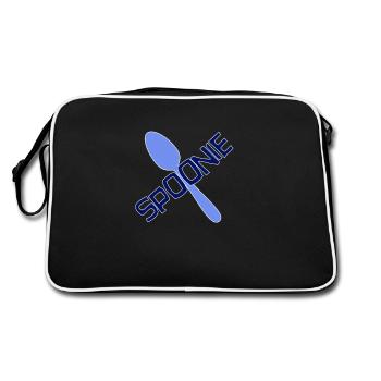 Spoonie chronic illness warrior - Retro Bag - black/white - Back