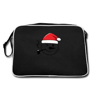 Bonnet de Père Noël Jeezy Snowman Pipe Smoking Meme - Sac Retro - noir/blanc - Dos