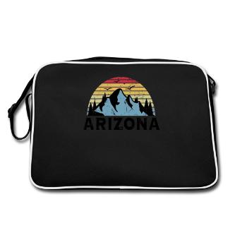 Vintage Arizona Colorado River Grand Canyon Montagnes - Sac Retro - noir/blanc - Dos