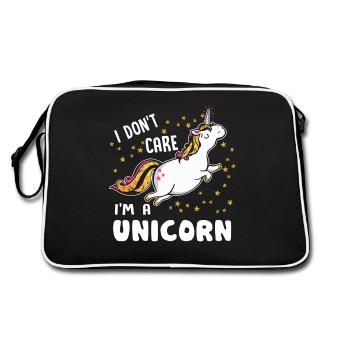 Licorne je suis une licorne - Sac Retro - noir/blanc - Dos