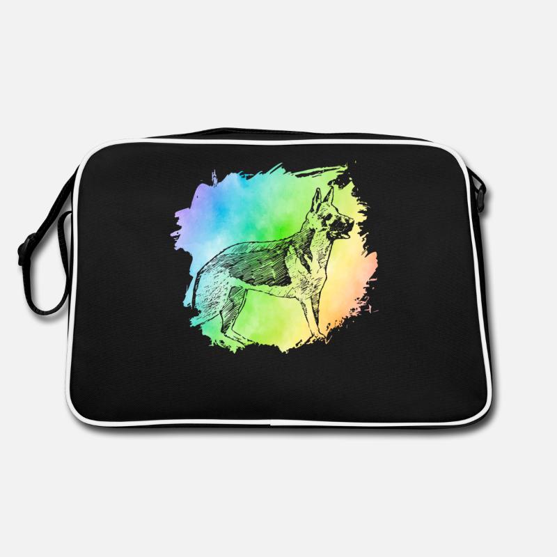 Deutscher Schäferhund Retro Tasche