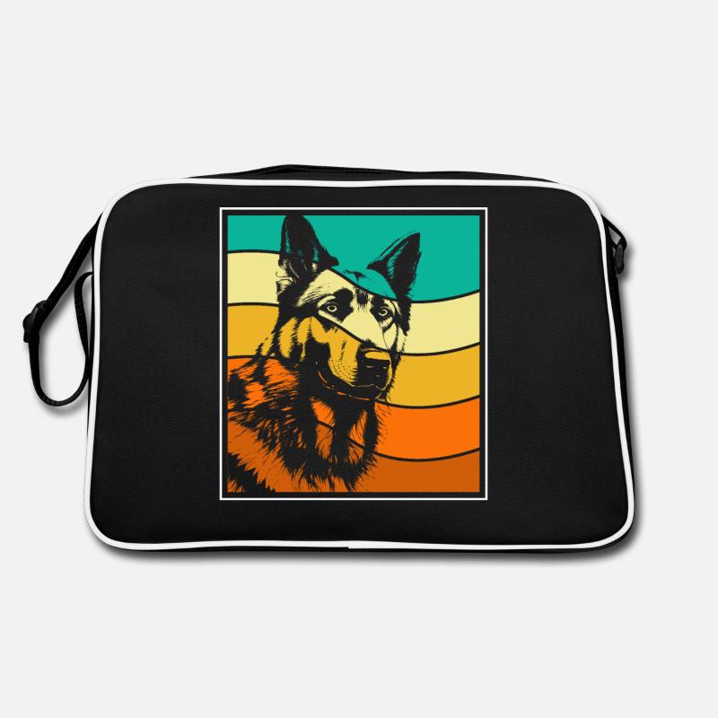 German Shepherd Retro Bag