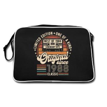 Surprise d’anniversaire Vintage emblématique de 1988 - Sac Retro - noir/blanc - Dos