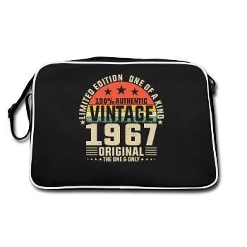Vintage 1967 – Timeless elegance - Retro Bag - black/white - Back