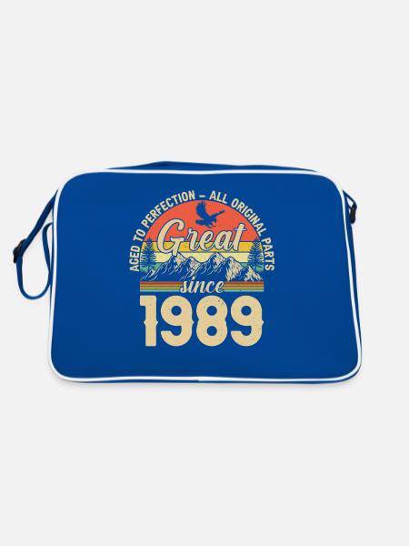 1989 - A legendary year - Retro Bag - blue/white - Back