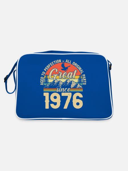 1976 - A legendary year - Retro Bag - blue/white - Back