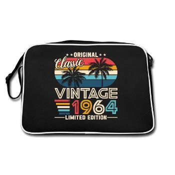 1964: Timeless Elegance - Retro Bag - black/white - Back