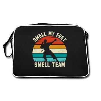 Smell my feet Smell Team - Retro Tasche - Schwarz/Weiß - Hinten