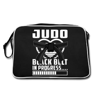 Ceinture noire de judo en cours - Sac Retro - noir/blanc - Dos
