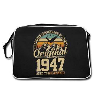 Millésime 1947 - Légendaire 77e anniversaire - Sac Retro - noir/blanc - Dos