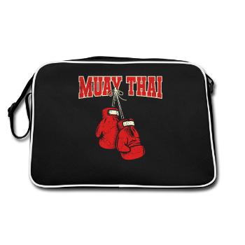 Muay Thaï - Sac Retro - noir/blanc - Dos