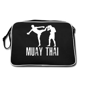 Muay Thaï - Sac Retro - noir/blanc - Dos
