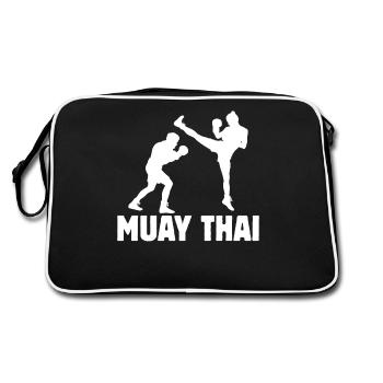 Muay Thaï - Sac Retro - noir/blanc - Dos