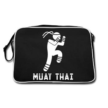 Muay Thaï - Sac Retro - noir/blanc - Dos