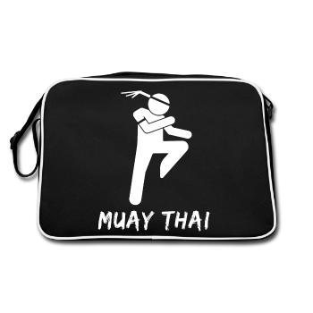 Muay Thaï - Sac Retro - noir/blanc - Dos