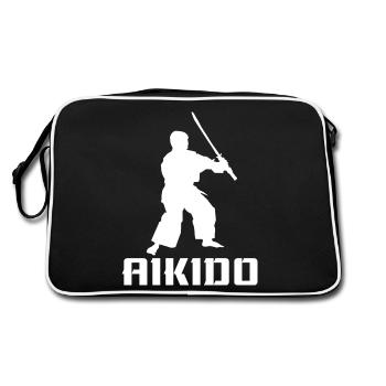 Aikido - Retro Bag - black/white - Back