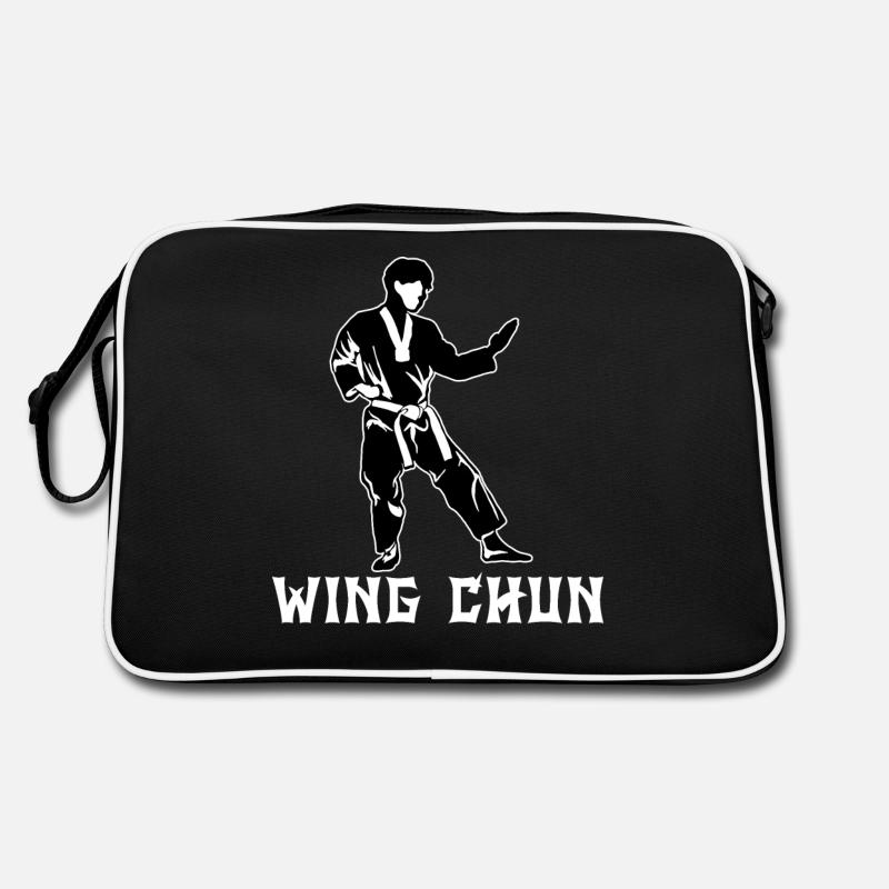 Wing Chun - Sac Retro - noir/blanc