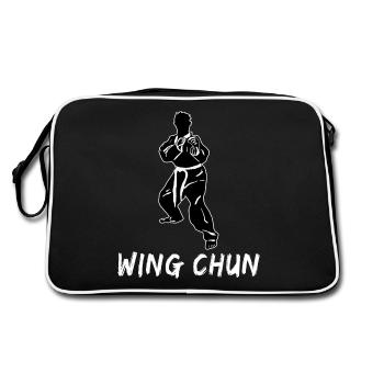 Wing Chun - Retro Bag - black/white - Back