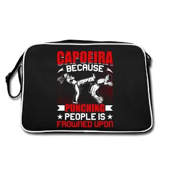 Capoeira because punching people is frowned upon - Retro Bag - black/white - Back