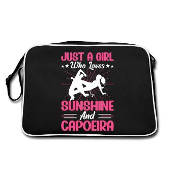 Juste une fille qui aime le soleil et la capoeira - Sac Retro - noir/blanc - Dos