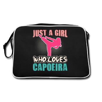 Juste une fille qui aime la capoeira - Sac Retro - noir/blanc - Dos
