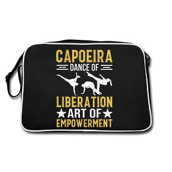 Capoeira, danse de libération, art de l’émancipation - Sac Retro - noir/blanc - Dos