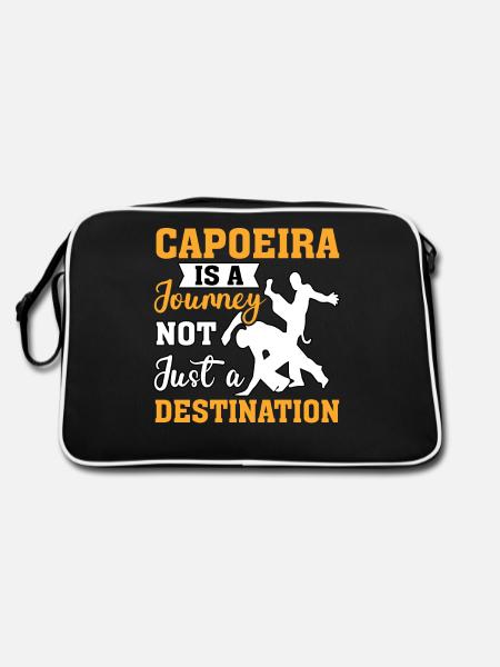 La capoeira est un voyage, pas seulement une destination - Sac Retro - noir/blanc - Dos