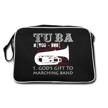 Tuba Definition - Retro Bag - black/white - Back