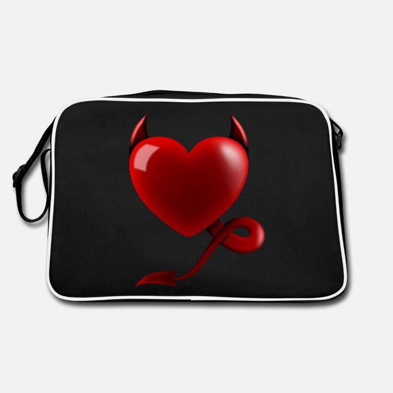 Heart Devil Design Gift Retro Bag