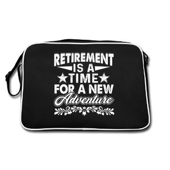 Retirement Is A Time For A New Adventure - Retro Bag - black/white - Back
