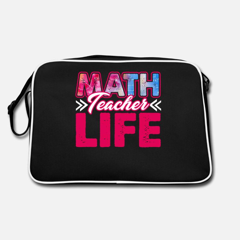 Math Teacher Life Retro Bag