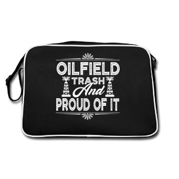 Oilfield Trash And Proud Of It - Retro Bag - black/white - Back