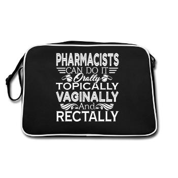 Pharmacist Can Do It Orally - Retro Bag - black/white - Back