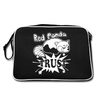 Trust The Red Panda - Retro Bag - black/white - Back