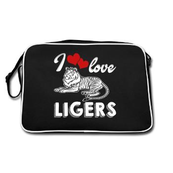 Liger I Lover My Ligers - Retro Bag - black/white - Back