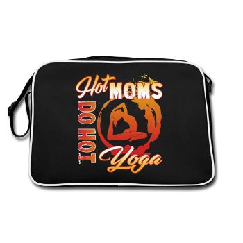 Hot Moms Do Hot Yoga - Retro Bag - black/white - Back